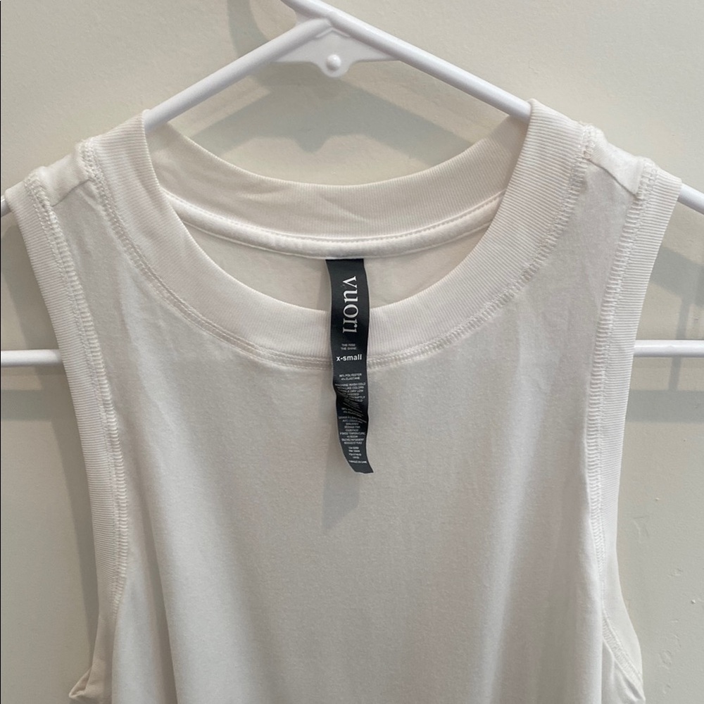 Vuori white tank, x-small, activewear